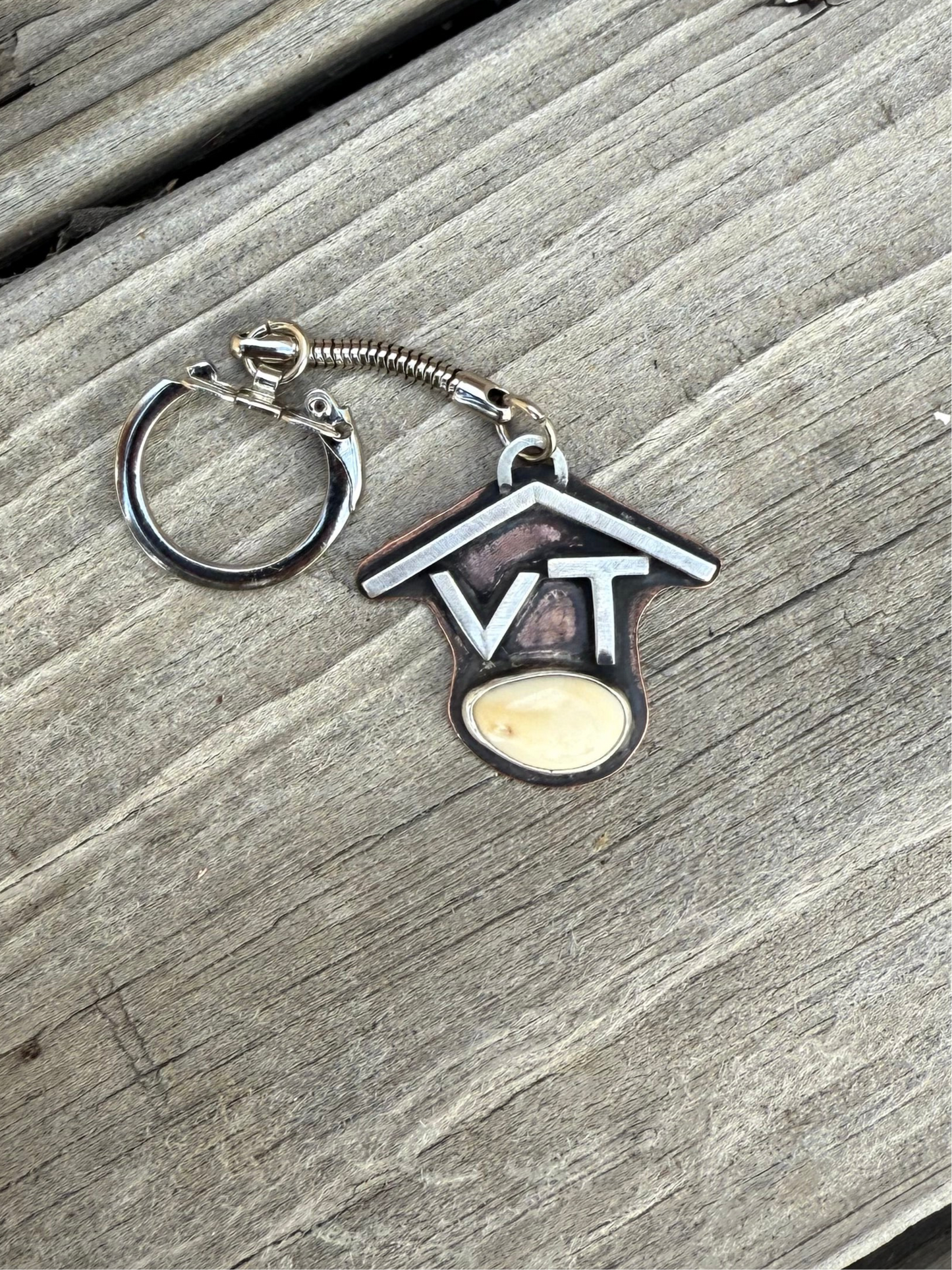 Branded Ivory Keychain