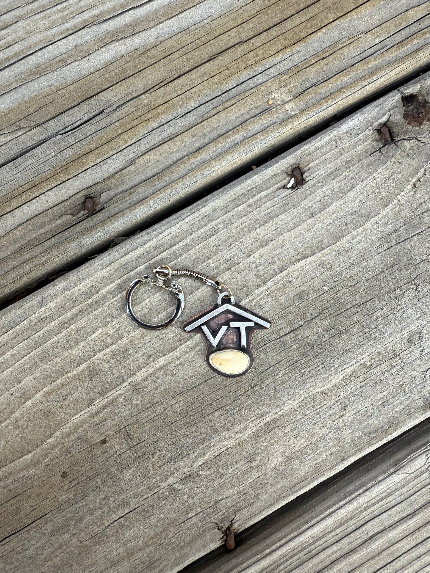 Branded Ivory Keychain