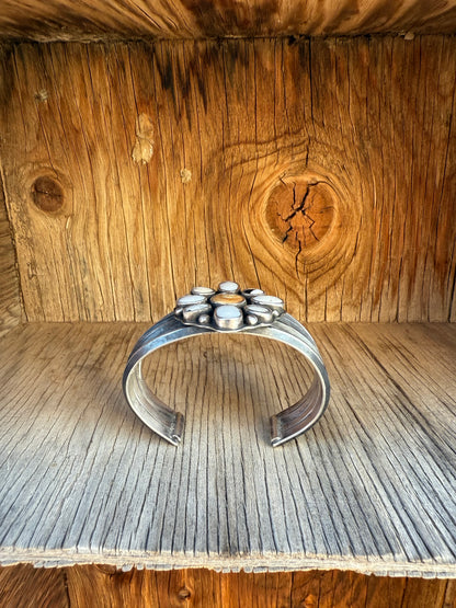 White Buffalo and Elk Ivory Combo Cuff