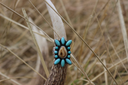 Turquoise Ivory Ring